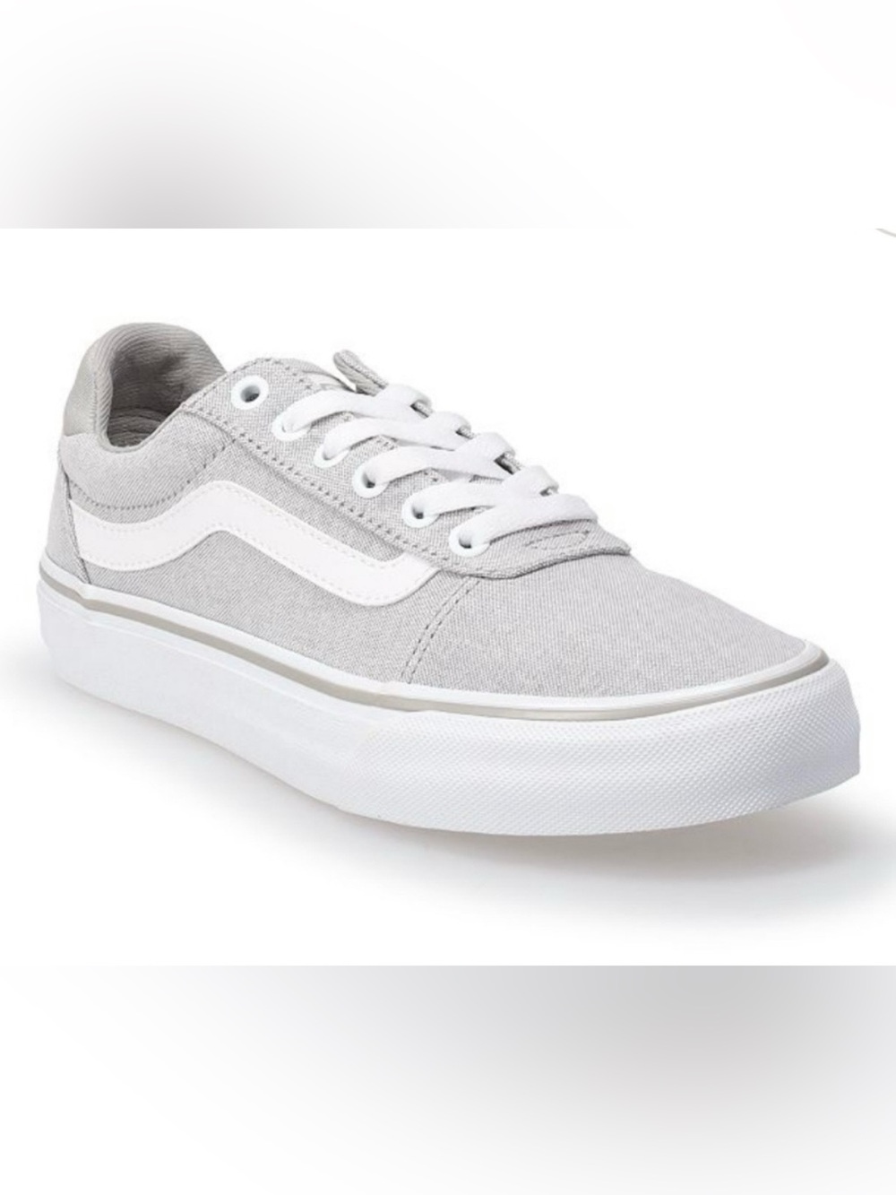 Women’s Vans Ward DX Low-Top Canvas Sneakers in Light Gray